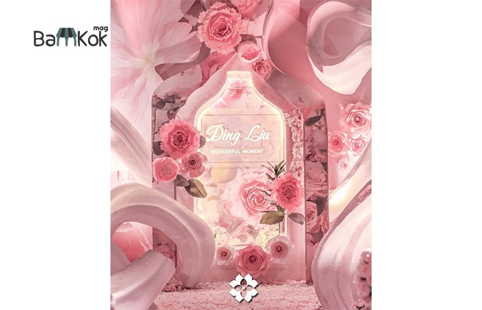 نحوه طراحی ویترین فروشگاه عطر و ادکلن با سبک رمانتیک