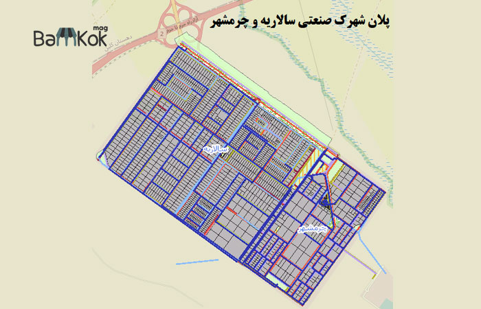 پلان شهرک صنعتی سالاریه